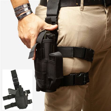 Right Hand Drop Leg Holster Tactical Thigh Gun Holster Adjustable