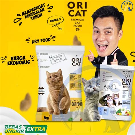 Jual Makanan Kucing ORI CAT Adult ORI CAT Kitten Repack 800 Gram Cat