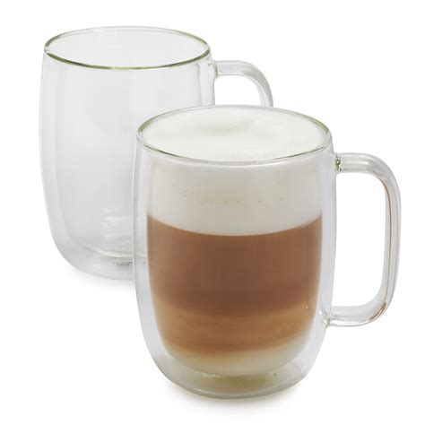 Zwilling J A Henckels Sorrento Plus Double Wall Latte Glasses 15 Oz Set Of 2 Sorrento