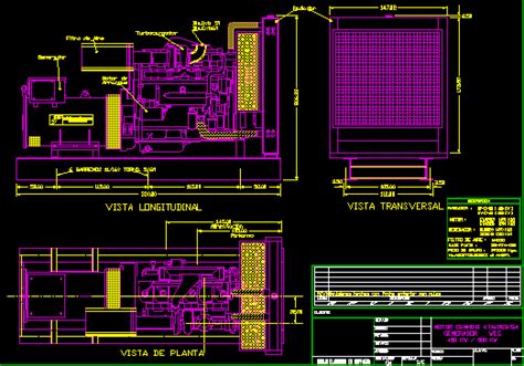 Electic Generator Dwg Block For Autocad • Designscad