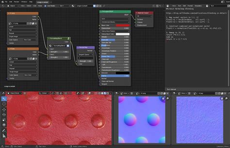 Node Group Normal Map Blending Whiteout Method Materials And