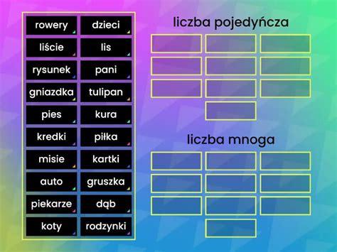 Liczba Pojedy Cza I Mnoga Posortuj