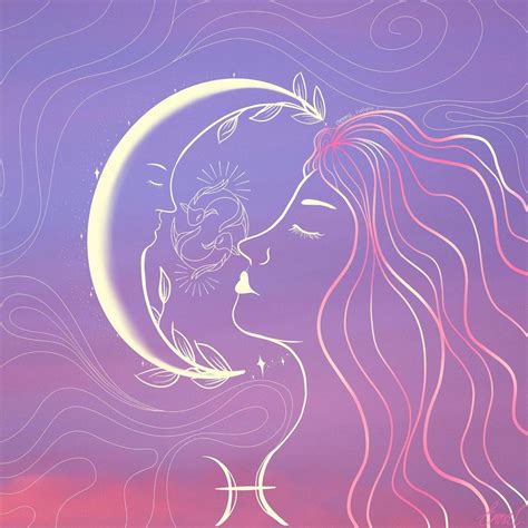 Ethereal Pisces Moon Artwork by Emma Castellanos