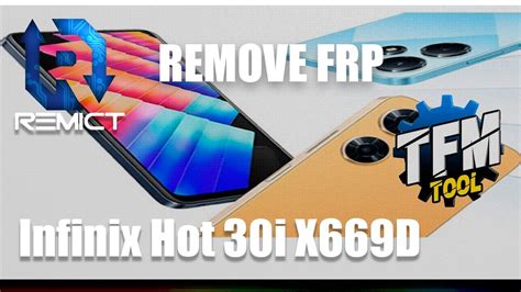 Infinix Hot I X D Remove Frp Tfm Tool Youtube