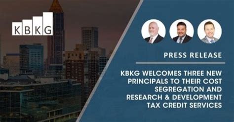 Press Release Kbkg Welcomes Three New Principals To Their Cost