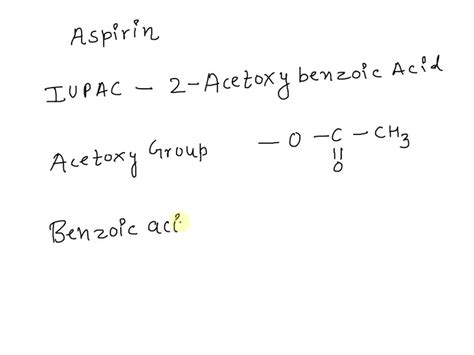 Solved What Is The Correct Structure Of Aspirin Select One Oh Cha Oh