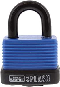 Burg Wächter 39971 Padlock Splash 470 45 Blue SB Amazon co uk DIY