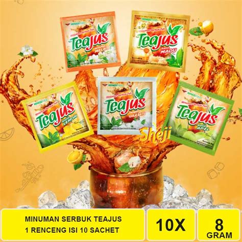 Jual Tea Jus Minuman Serbuk Teh Aneka Rasa Renceng Isi Sachet