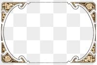 Art Nouveau Png Gold Frame Premium PNG Rawpixel