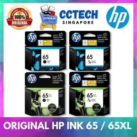 Original Hp 65 Hp 65xl Ink Cartridge Black And Tri Color Sg Ready