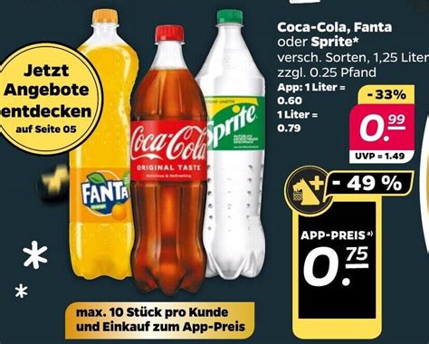 Coca Cola Fanta Oder Sprite 1 25 Liter Angebot Bei NETTO