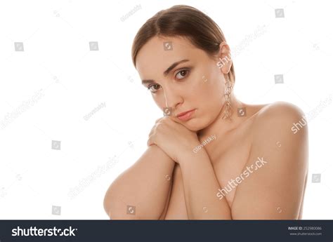 Picture Upset Gorgeous Nude Woman Looking Stock Photo Shutterstock