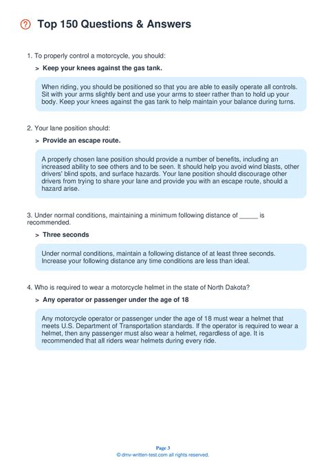 Free North Dakota Motorcycle Permit Test Real 2024 Dmv Test Questions