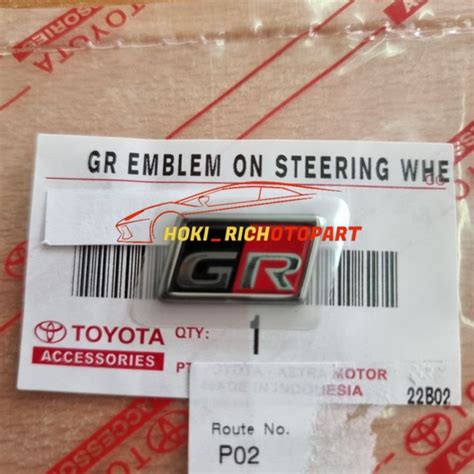 Gr Emblem On Sterring Wheel Embelm Stir Gr Original Toyota Lazada