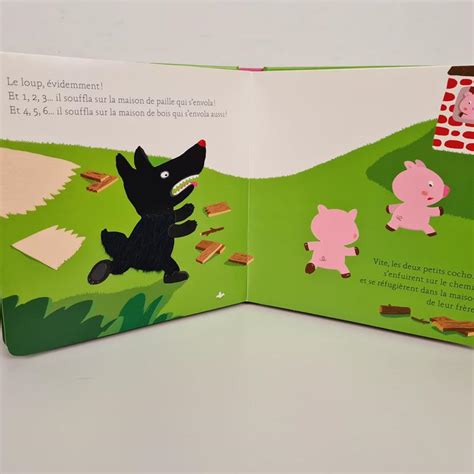 Livre Pages Tactiles Les Trois Petits Cochons Milan Editions