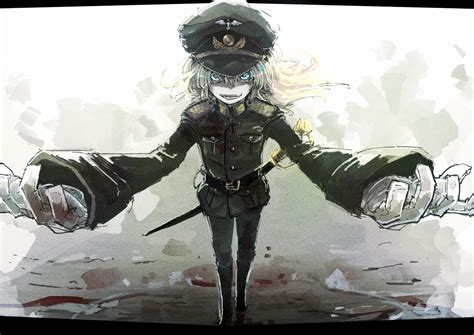 Wallpaper Youjo Senki Anime Girls Tanya Degurechaff X