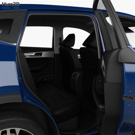 Haval F7 with HQ interior 2021 3D model - Vehicles on Hum3D