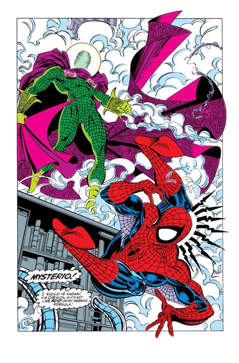 Spidey Vs Mysterio In The Amazing Spider Man 338 Erik Larsen And Mike Machlan Spiderman