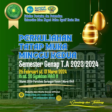 Perkuliahan Minggu Kedua Semester Genap T A 2023 2024 Fakultas