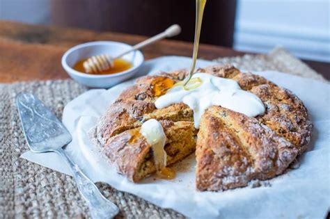 Orange And Date Wholemeal Scones With Honey And Yoghurt — Farm To Fork