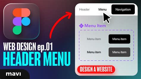 Design A WEBSITE IN FIGMA Ep 01 The HEADER MENU YouTube