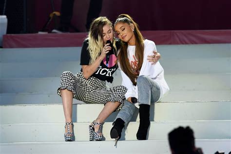 Miley Cyrus and Ariana Grande Are Supporting Each Other's Music Is the ...