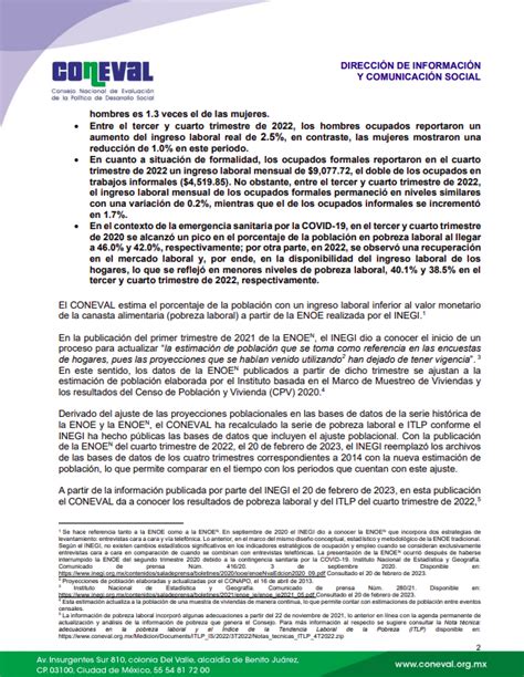 Coneval On Twitter El Coneval Presenta Informaci N Referente A La