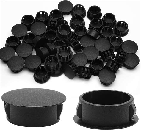 Amazon Murtenze 30 Pcs 16mm 5 8 Black Hole Plugs Plastic Flush