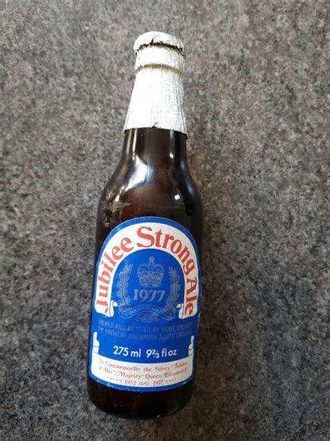 Rare 1977 Collectable Strong Ale Bottle Queens Silver Jubilee Home