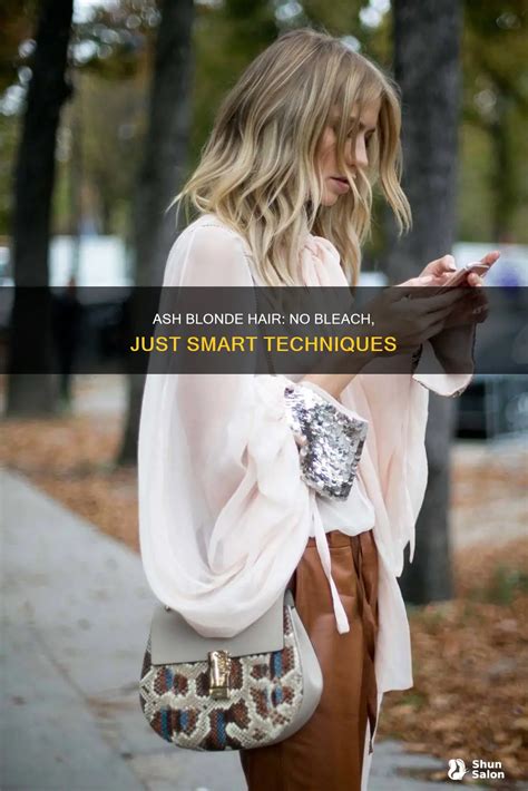 Ash Blonde Hair No Bleach Just Smart Techniques Shunsalon