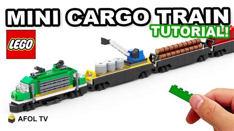 How to build a Mini LEGO CARGO TRAIN! - LEGO MICRO CARGO TRAIN TUTORIAL ...