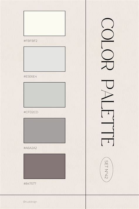 Color Palette Design Inspiration ⏐ soft grey white grey | Silver color ...