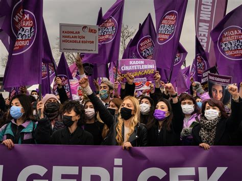 Turkey Women Protest Withdrawal From Gender Protection Treaty Womens