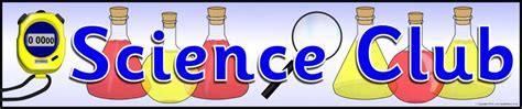 Science Club Display Banner Sb9236 Sparklebox