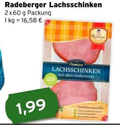 Radeberger Lachsschinken Angebot Bei Cap Markt