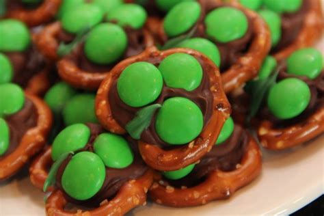 Catholic Cuisine St Patricks Shamrock Pretzel Treats