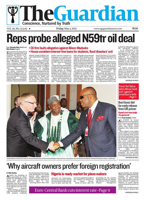 Fri May The Guardian Nigeria By The Guardian Newspaper Issuu