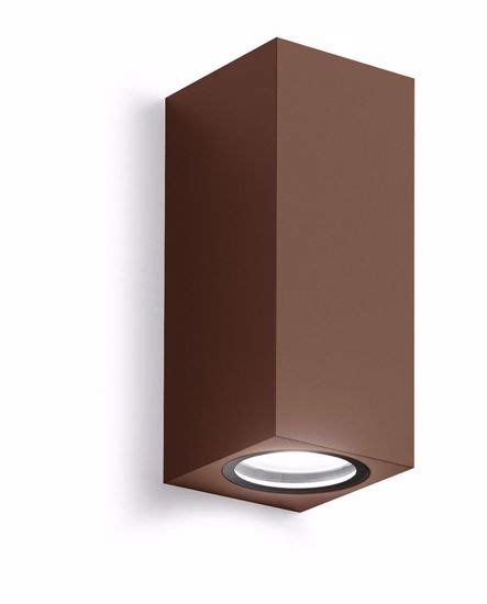 Applique Da Esterno Verticale Marrone Corten 6891