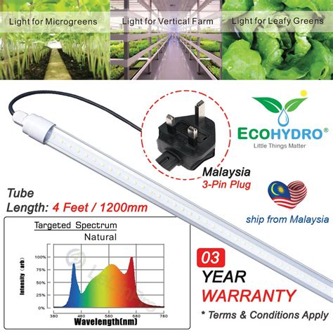 4ft 120cm 30w Led Grow Light Tube Ledinpro Professional Series Full