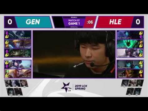 Gen Vs Hle Highlights Game Lck Spring W D Gen G Vs Hanwha Life