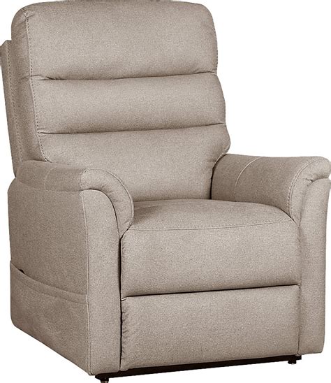 Willeta Beige Power Lift Recliner