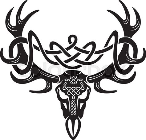 Tattoo Design Deer Skull Tattoos Stag Tattoo Traditional Viking Tattoos