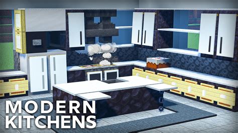 3 Easy And Modern Kitchen Designs Tutorial Link In The Comments Minecraftbuilds