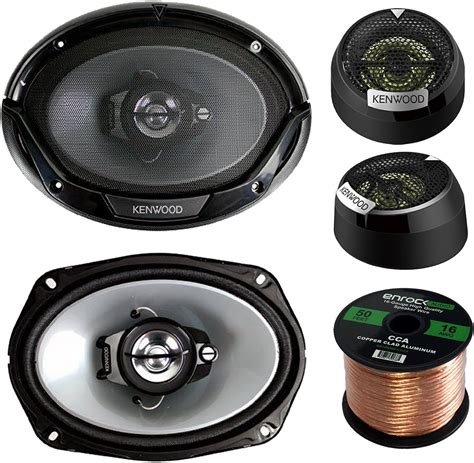 2 Pair Car Speaker Package Of 2x Kenwood Kfc6965s 6x9 400