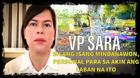 Vp INDAY SARA TOTOO ANG BANTA NG TER0RlSM0 AT WALA ITONG PINIPILI NA