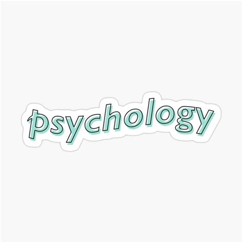 Psychology Sticker For Sale By Elena Op Psychology Print Stickers