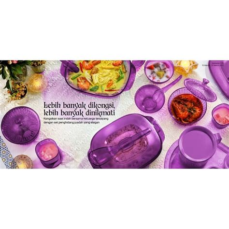 Purple Royale Crystalline Set Tupperware Plus