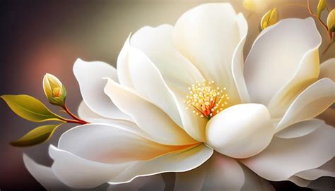 Premium Photo | Bright white flowers on a light background festive mood