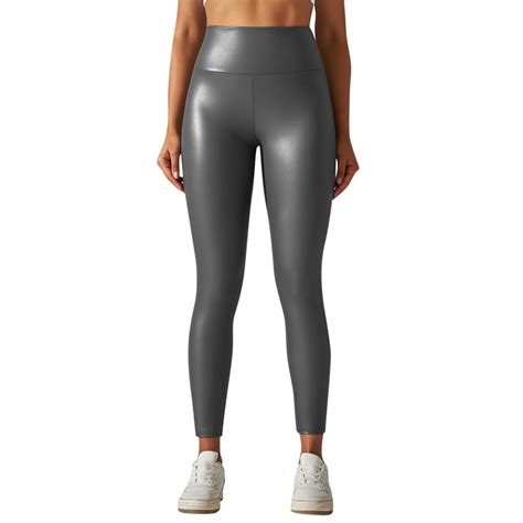 Ydkzymd Seamless Leggings For Women Plus Size Faux Leather Scrunch Butt