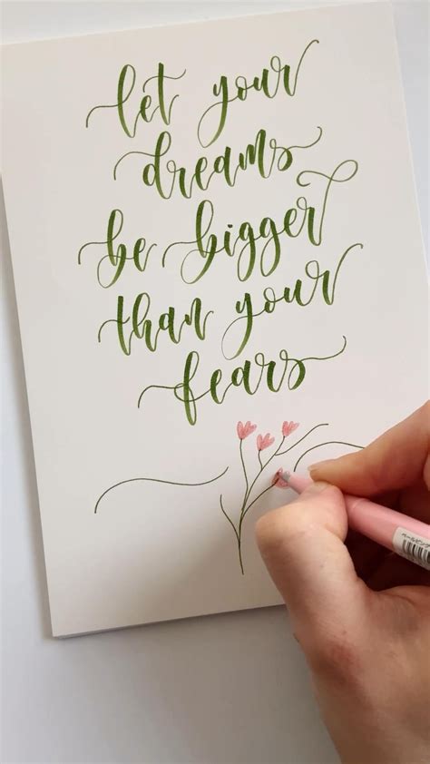 Brush calligraphy quote – Artofit